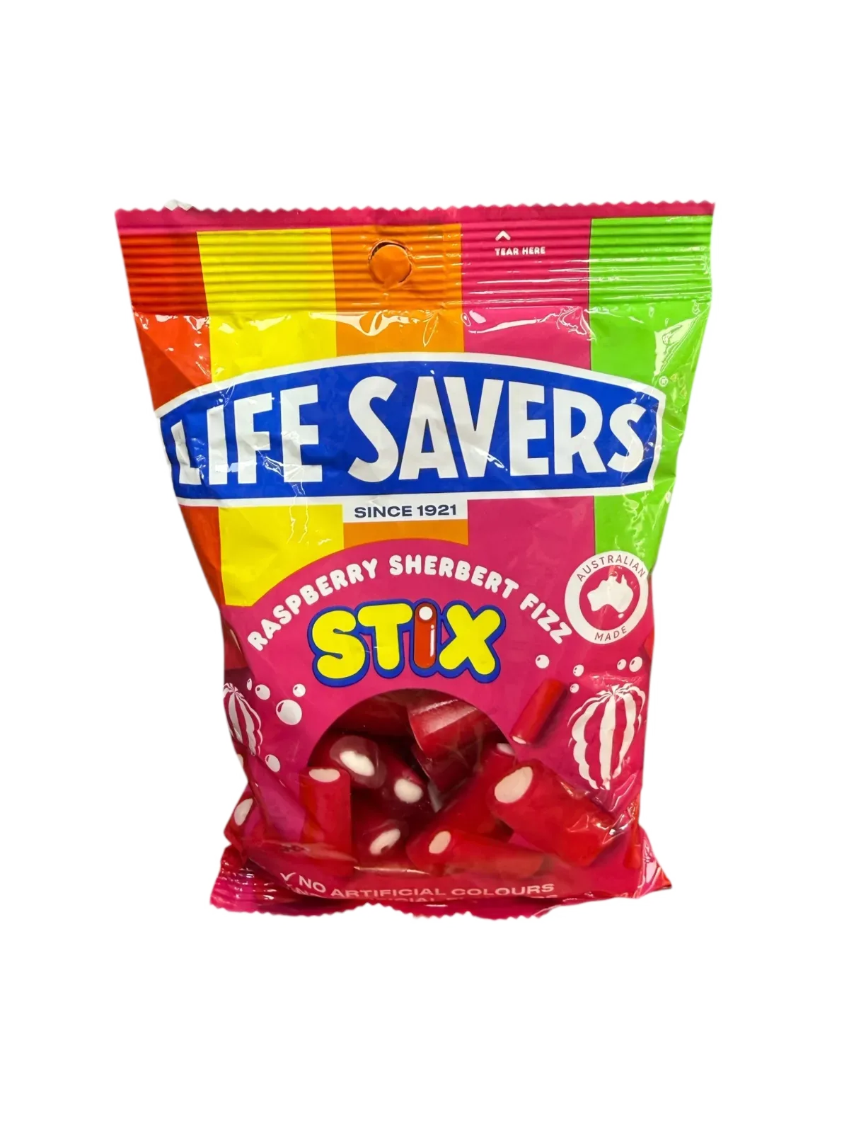 Lifesavers Stix Sherbert Fizz Raspberry - Australia 
