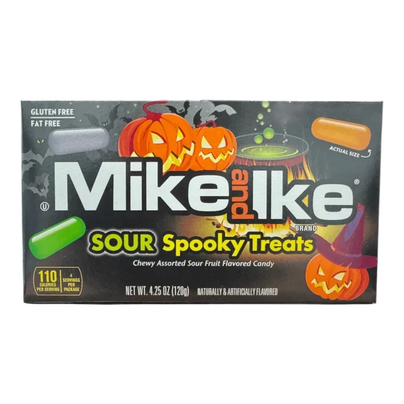 Mike n Ike Halloween Sour Spooky Treats Theatre Box - USA