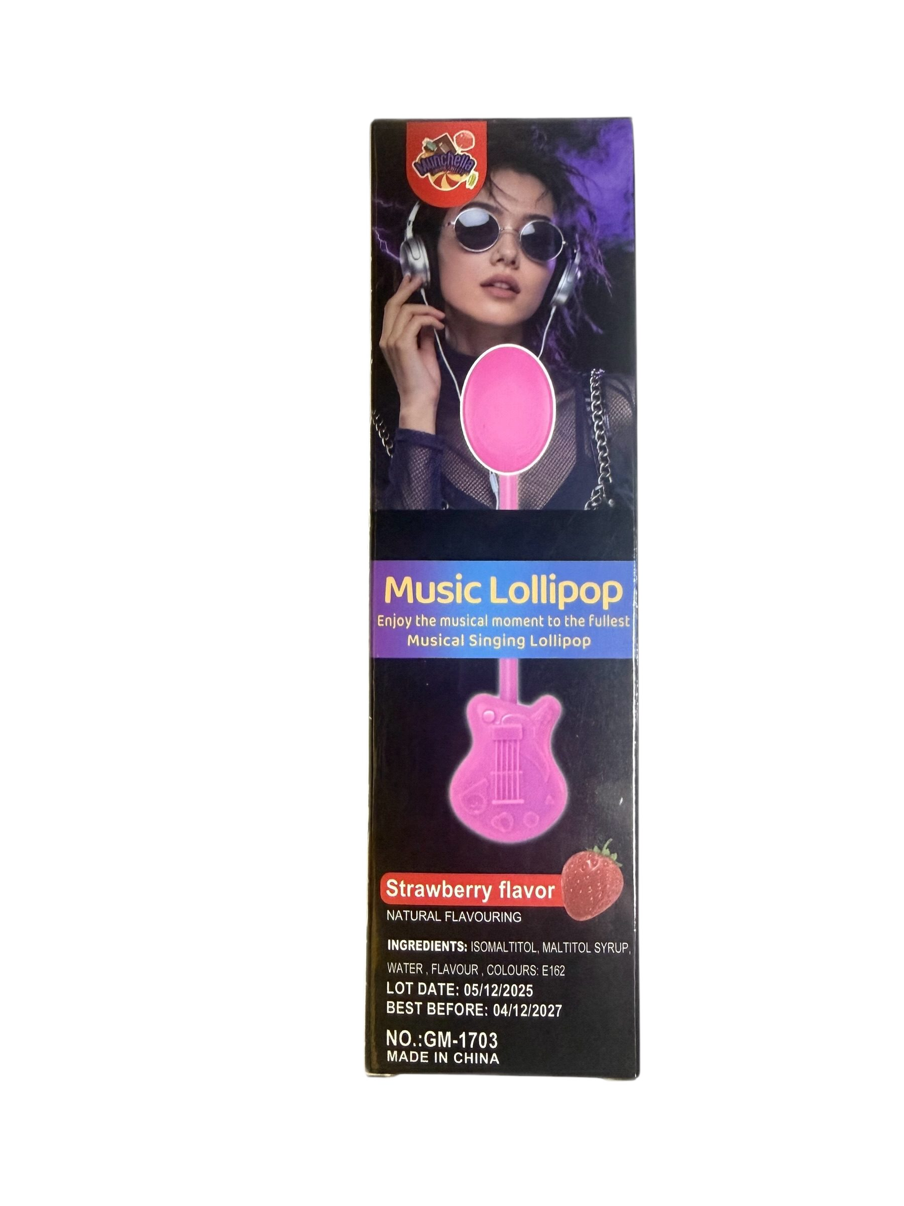 The Viral Music Lollipop - Strawberry Flavour