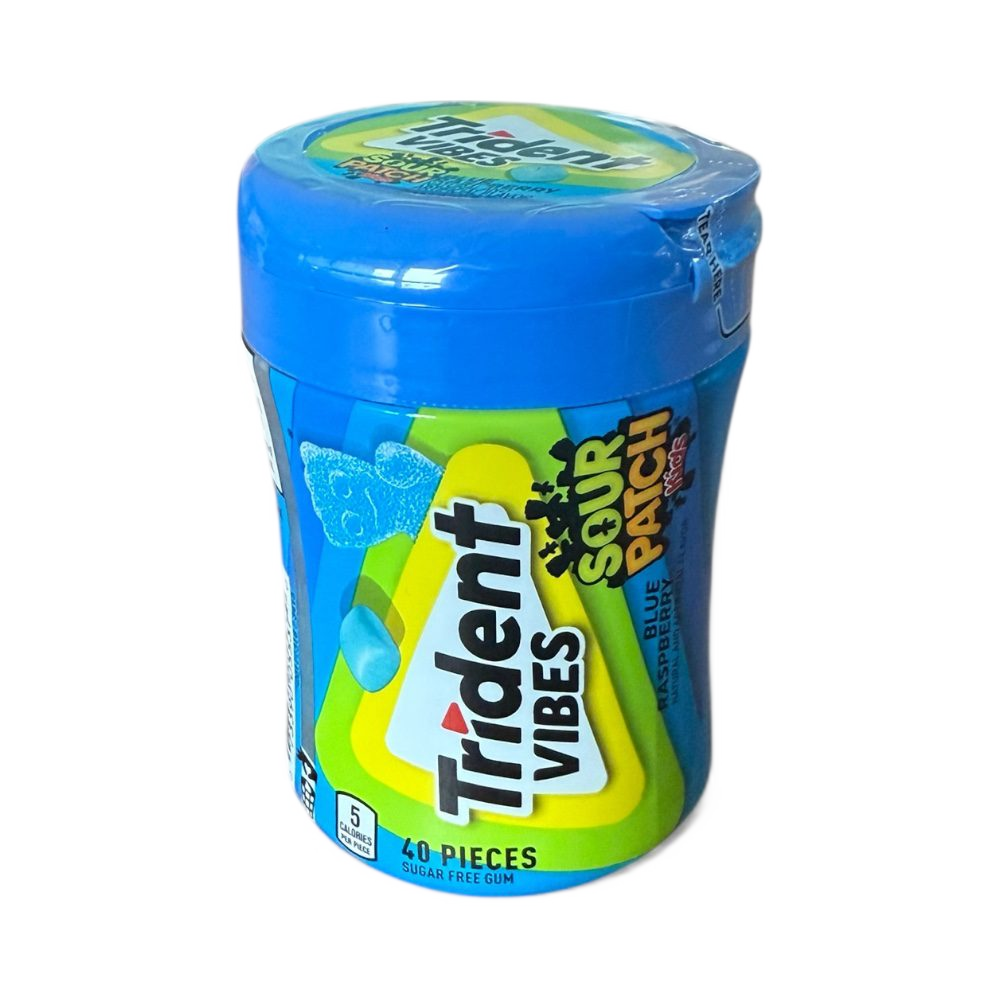 Trident Vibes Sour Patch Gum - Blue Raspberry