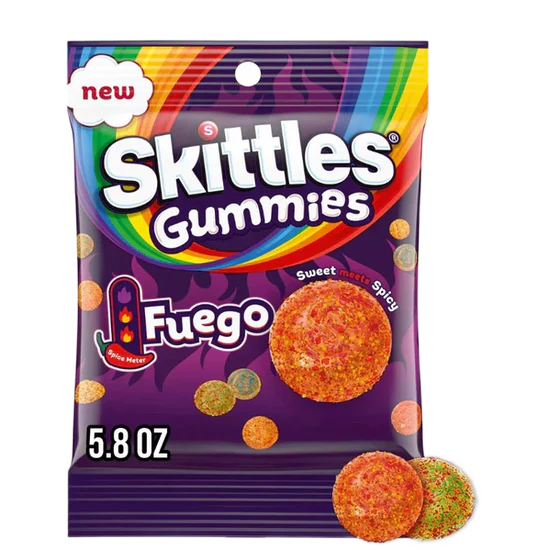 Skittles Fuego Gummies Candy - USA