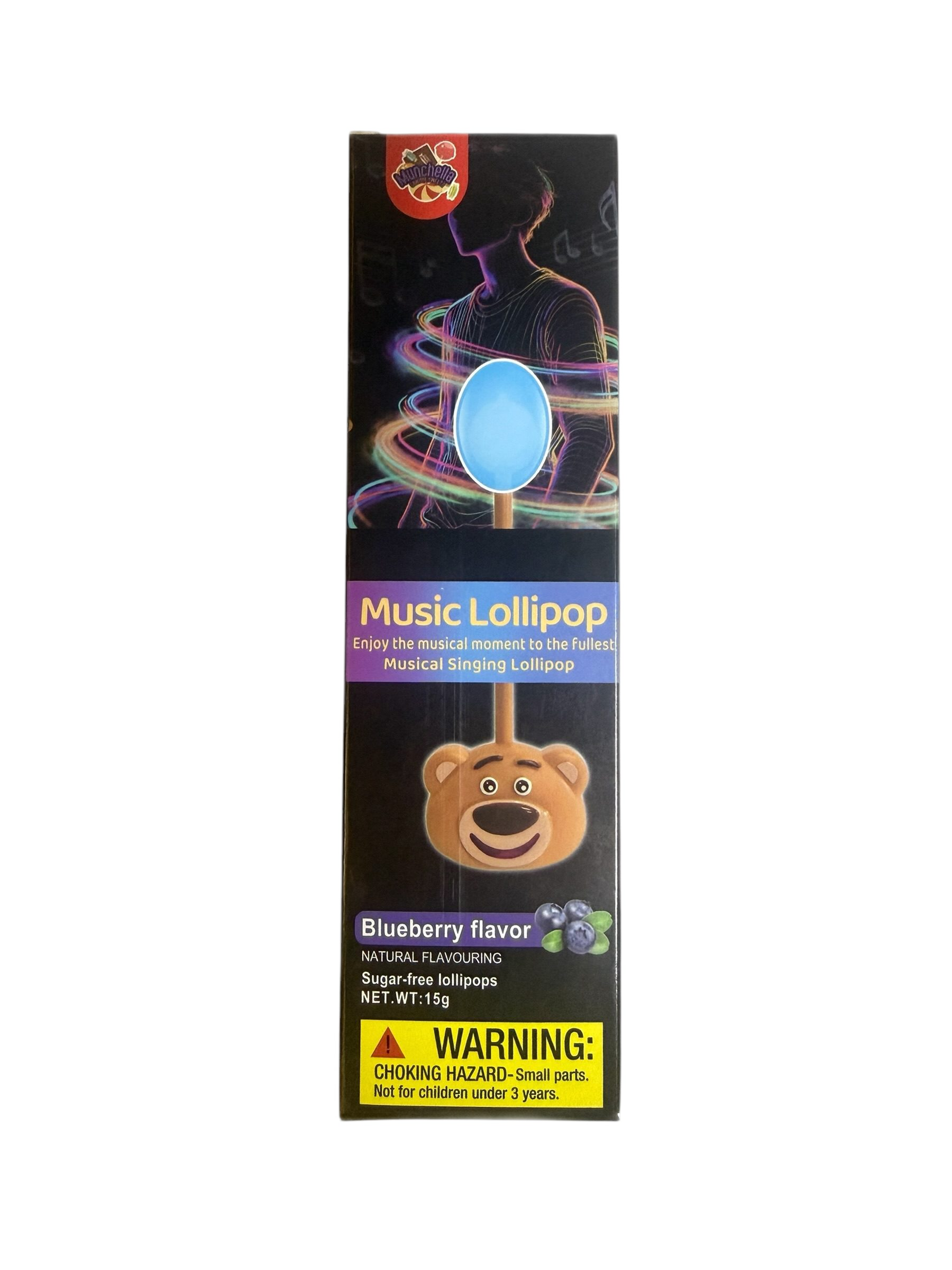 The Viral Music Lollipop - Blueberry Flavour