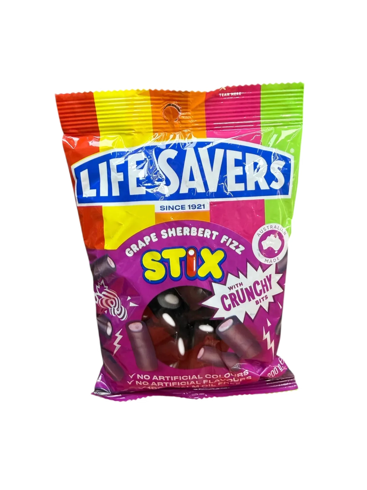 Lifesavers Grape Sherbert Fizz Stix - Australia