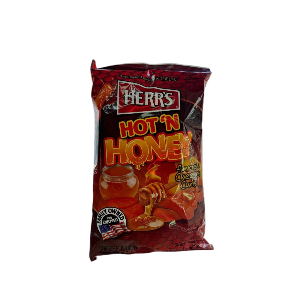 Herr's Hot N Honey Cheese Curls - USA