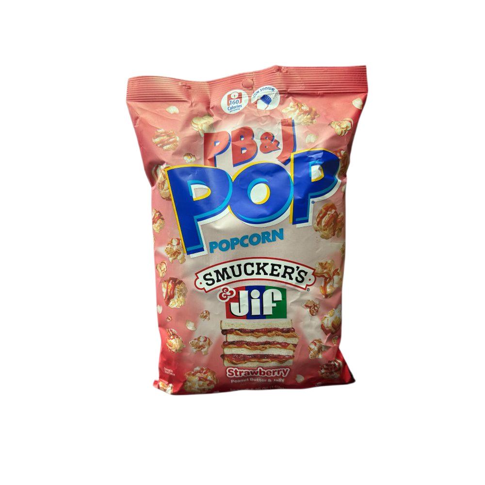 CandyPop Peanut Butter & Strawberry Jelly Popcorn - USA