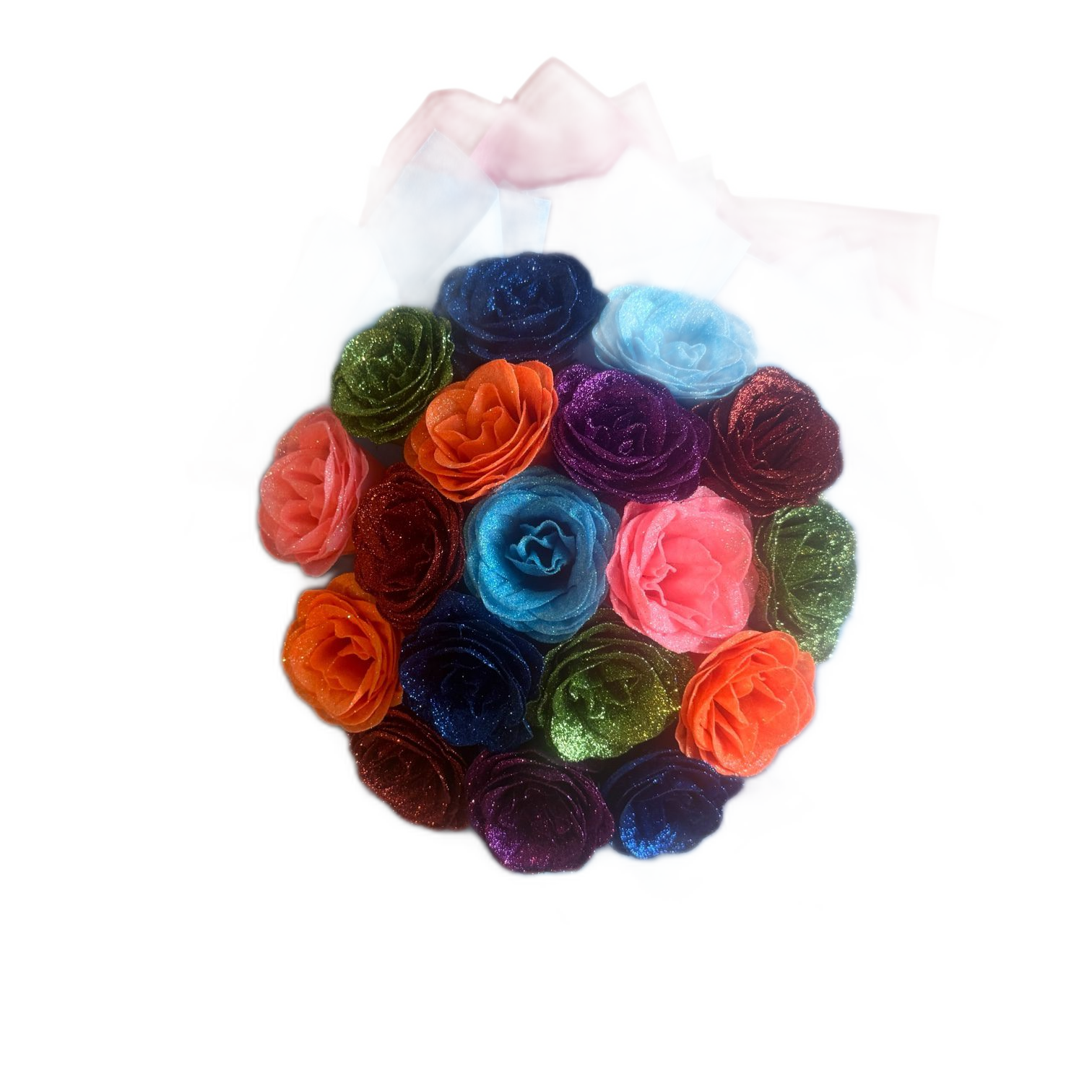 Eternal Glitter Rose Bouquet - Rainbow Gift/Occasion/Birthday
