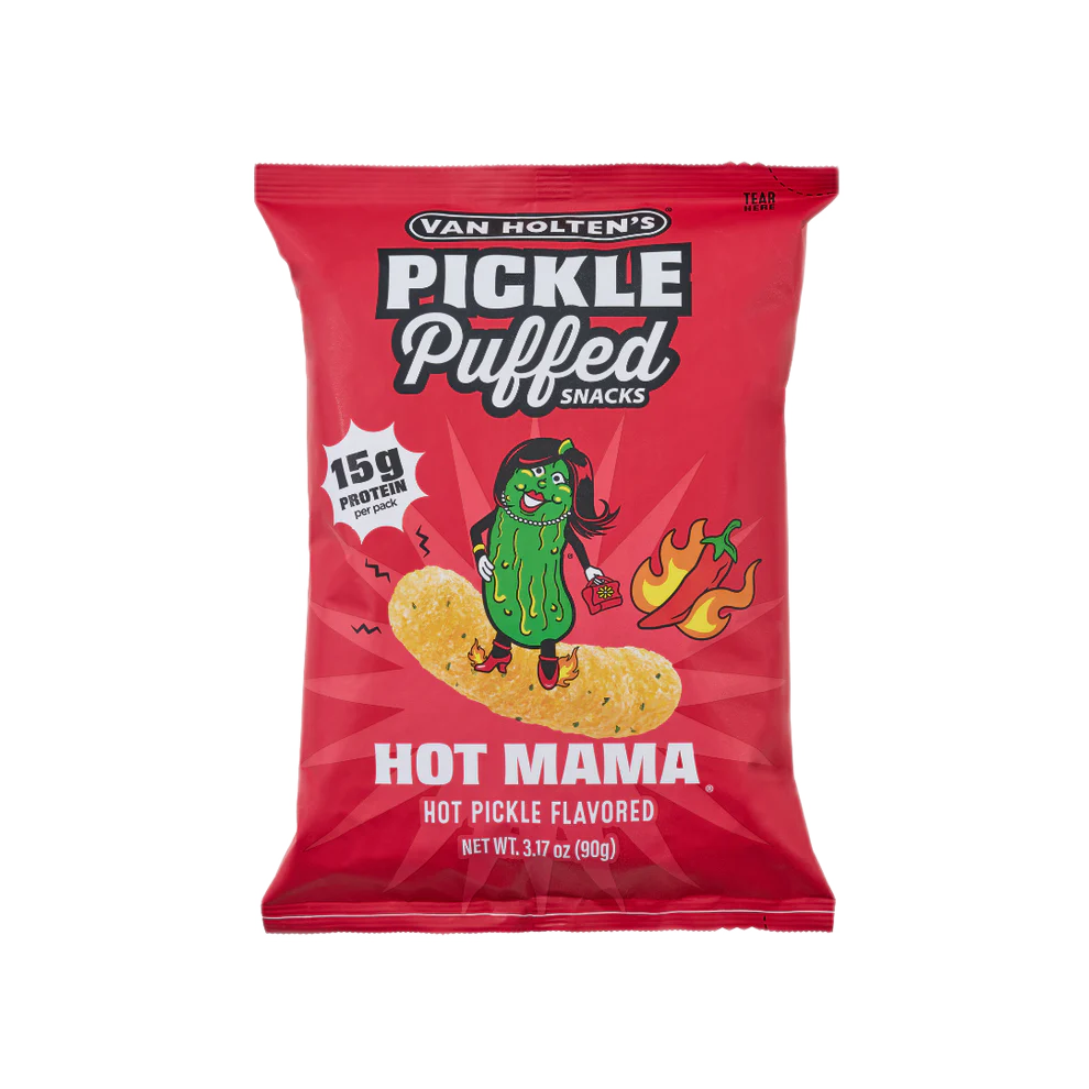 Van Holten's Pickle Puffed Snack Hot Pickle Flavour - USA