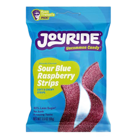 JoyRide Uncommon Candy Sour Blue Raspberry Strips -USA