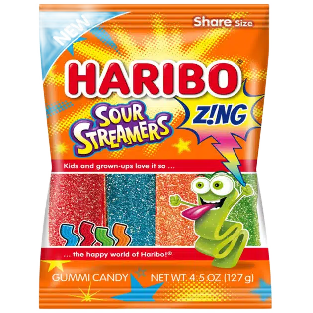 Haribo Zing Sour Streamers - USA